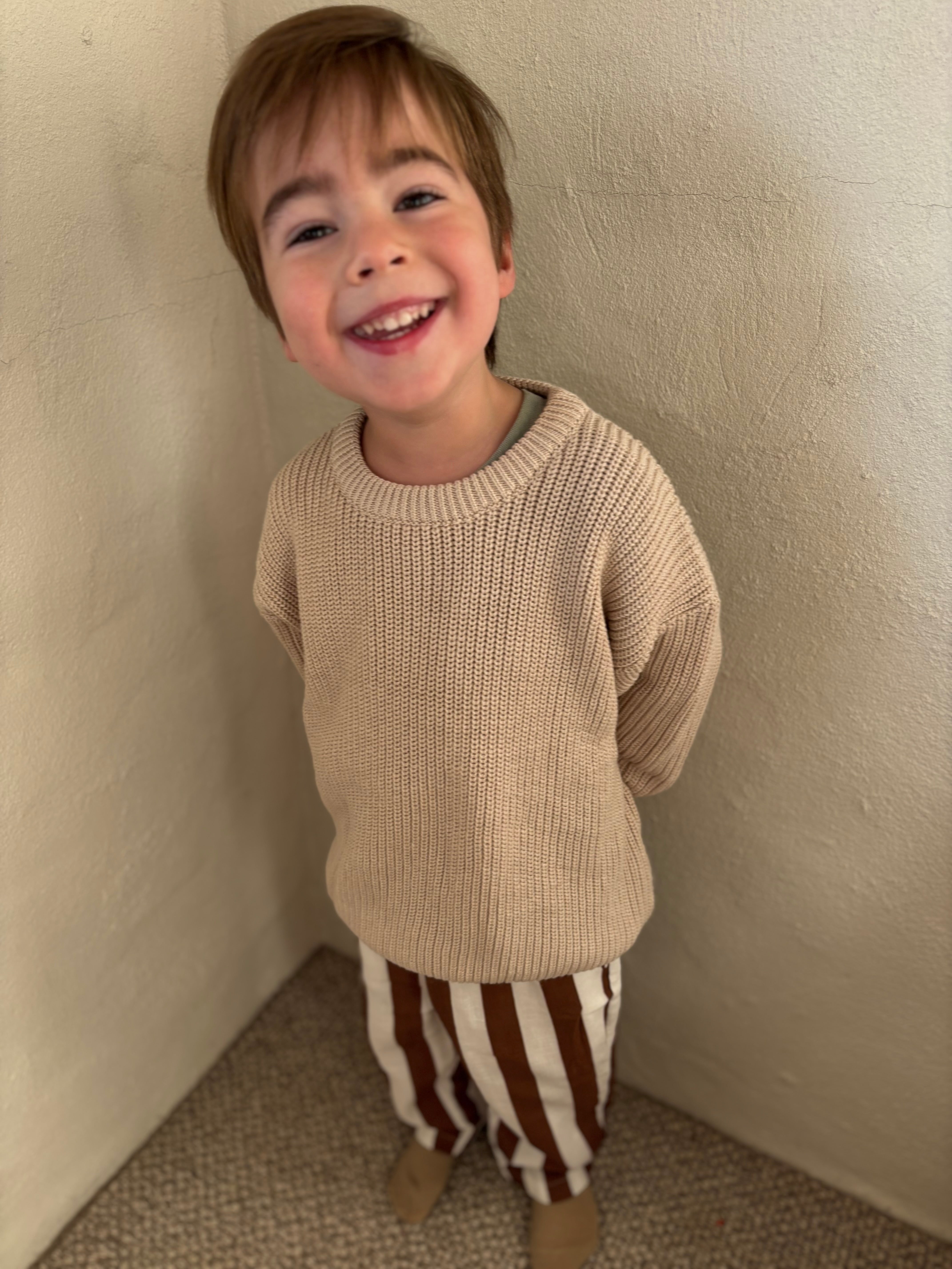 Cream Oversized Knit
