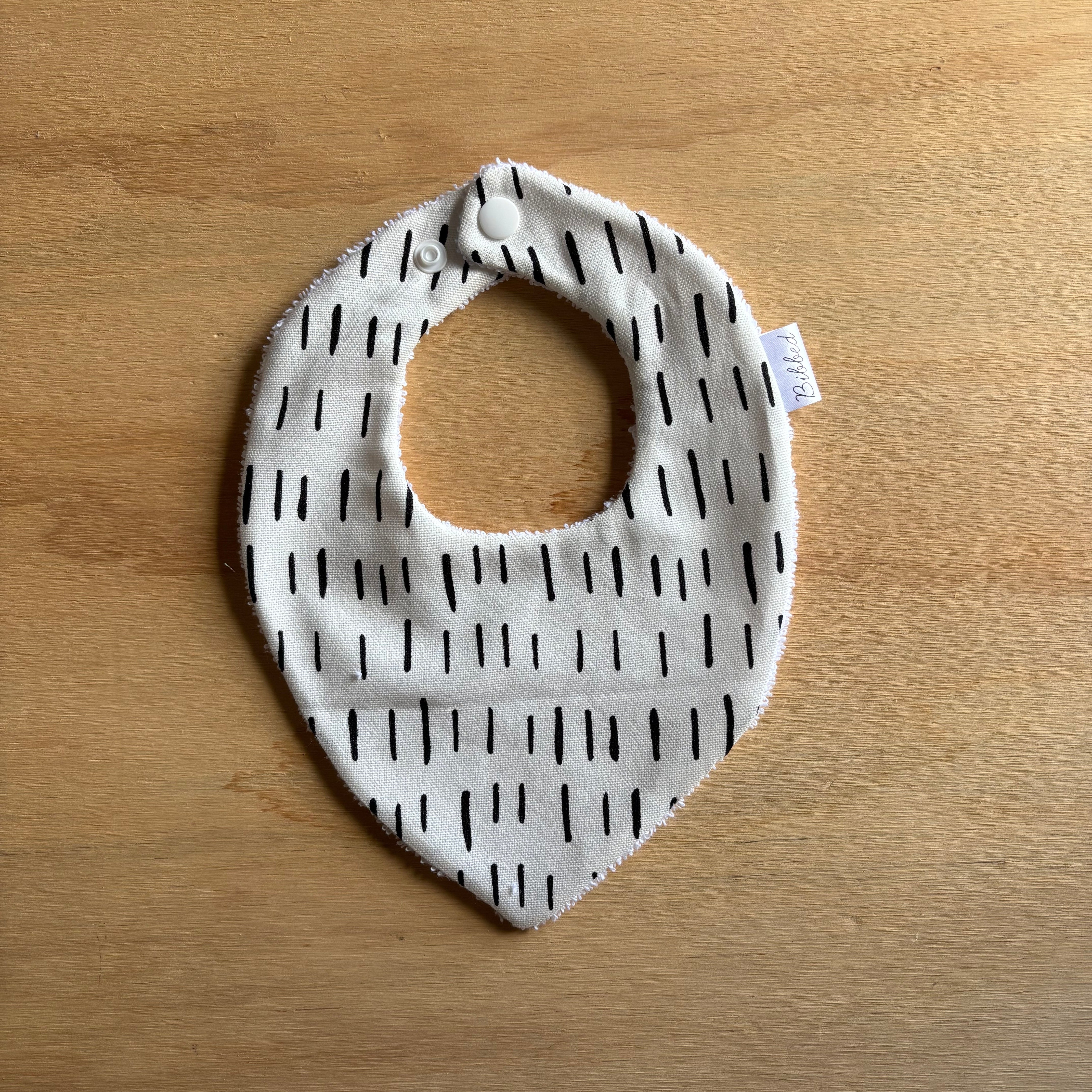 Black and White Dribble Bib