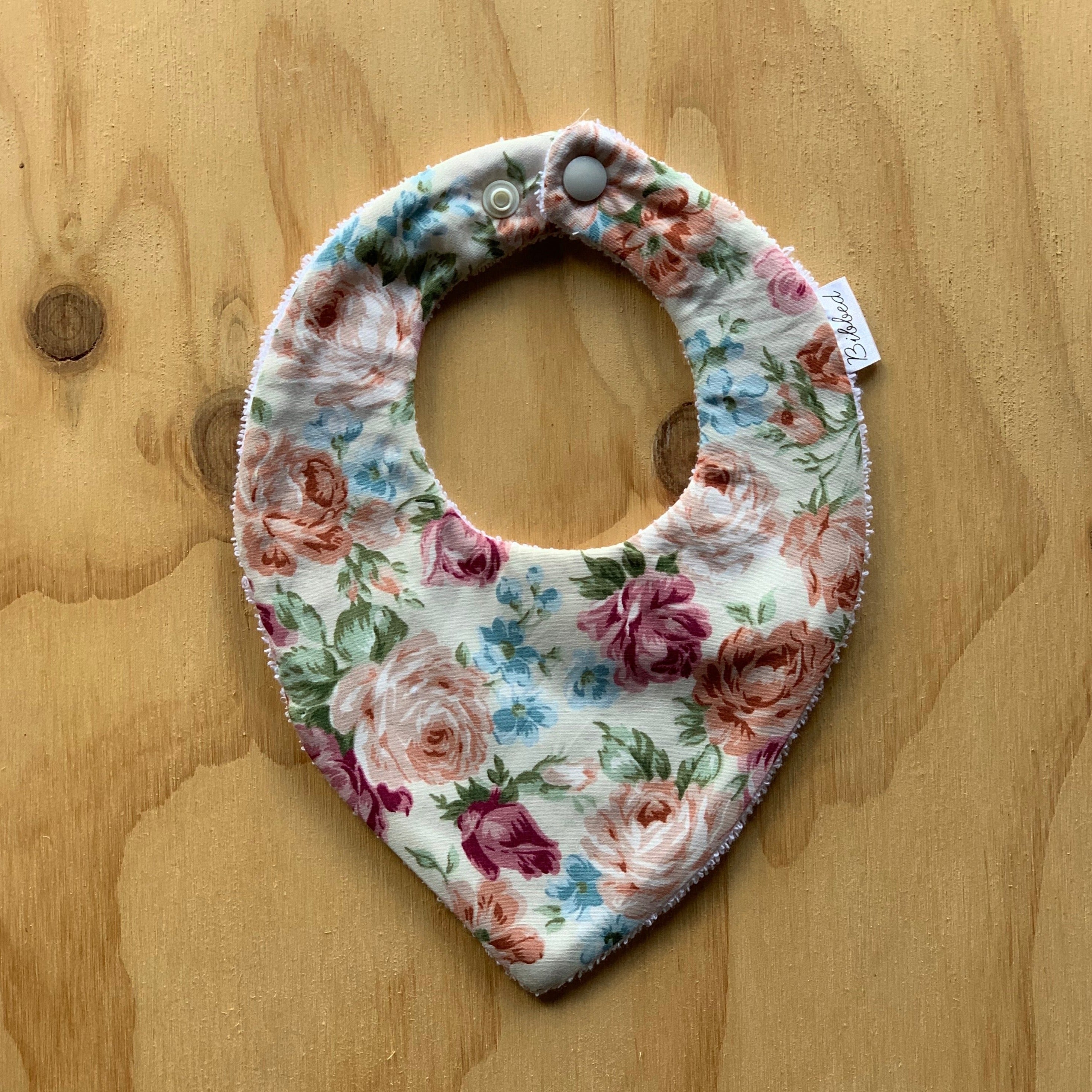 Soft Roses Dribble Bib