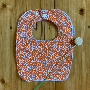 Burnt Orange Leaves Dinner Bib