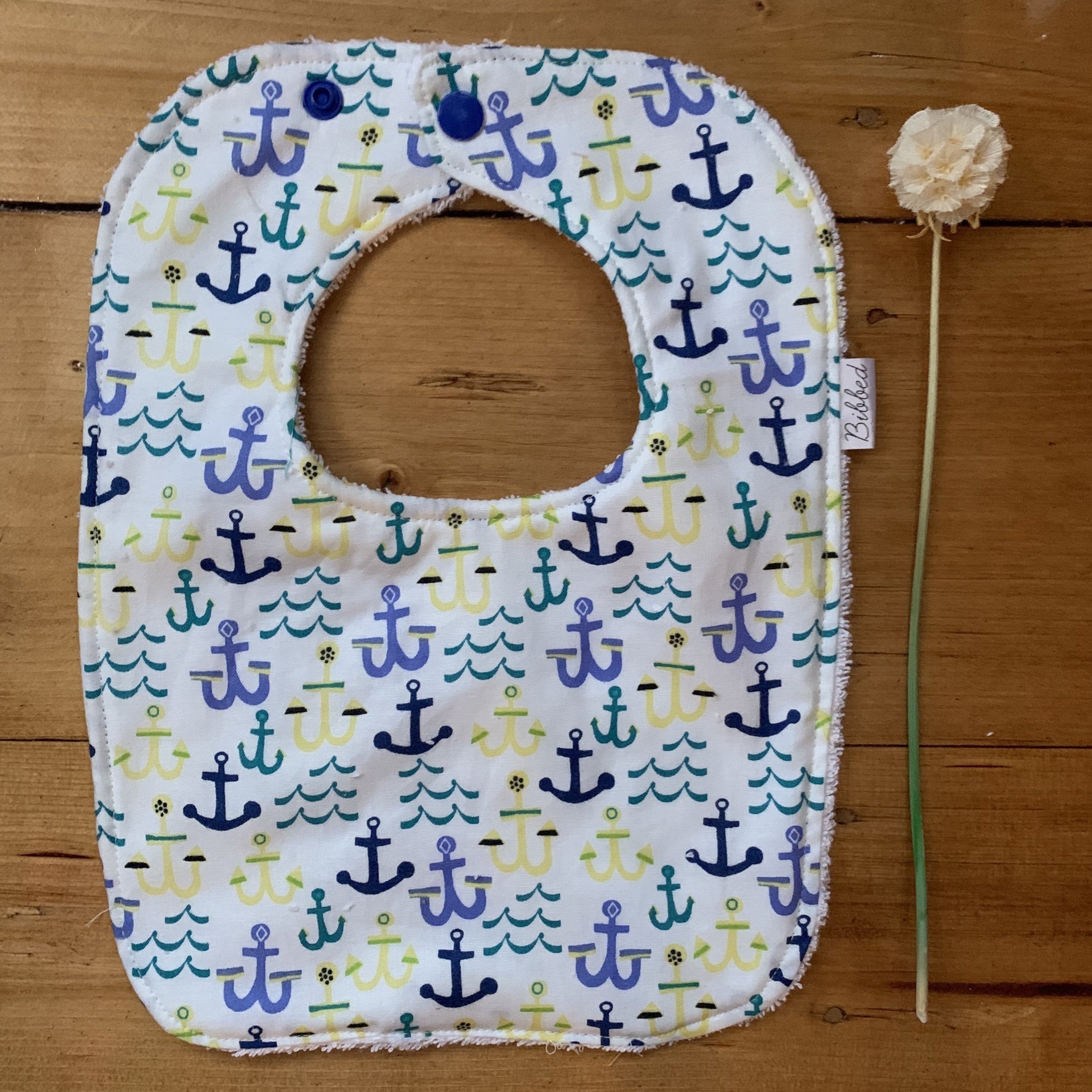 Anchors White Dinner Bib